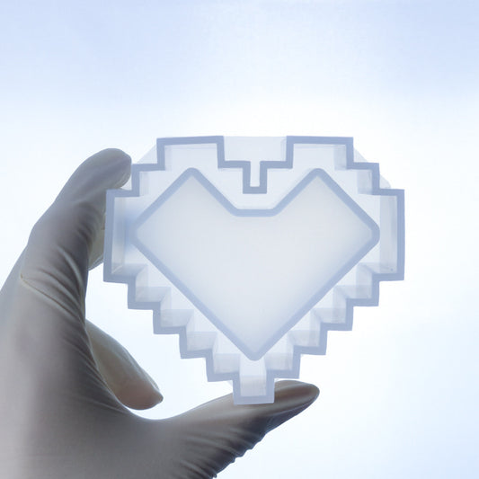 Molde de Silicona para Resina Epóxica - Caja de Almacenamiento Pixel Love DIY
