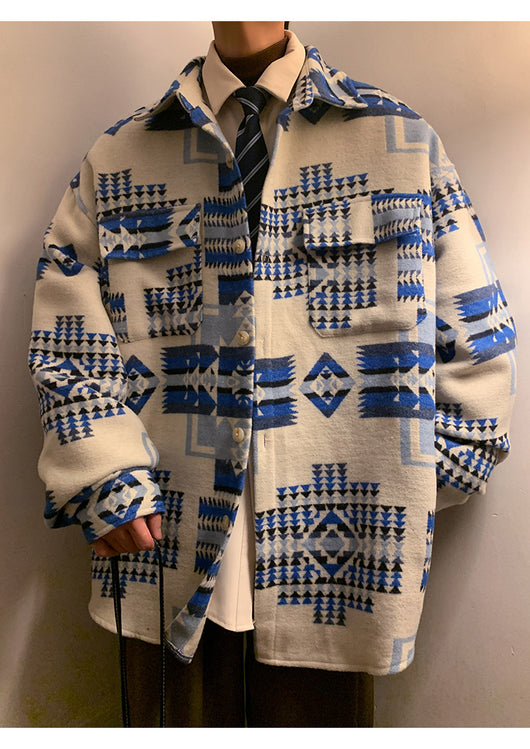 Abrigo de Lana Oversized para Hombre - Chaqueta Casual Holgada - Image 23