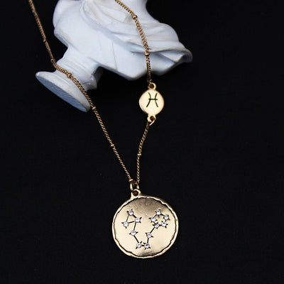 Colgante Dorado de los 12 Signos del Zodiaco - Image 37