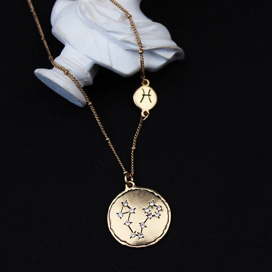 Colgante Dorado de los 12 Signos del Zodiaco - Image 37