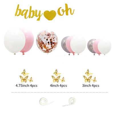 Decoraciones de Globos Mariposa para Fiesta de Bebé Niña - Image 2
