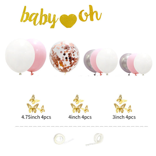 Decoraciones de Globos Mariposa para Fiesta de Bebé Niña - Image 2