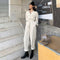 Jumpsuit de Cintura Alta Abotonado al Frente