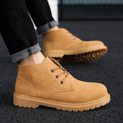 Botas Altas Retro con Cordones para Hombre - Estilo Outdoor - Image 3