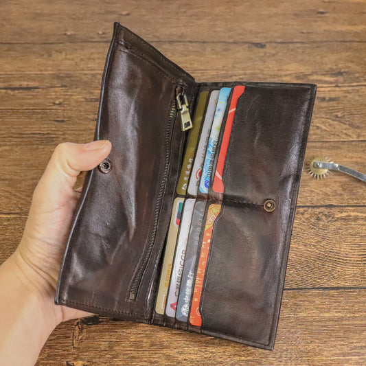 Billetera Larga Plisada Artesanal para Hombre - Image 2