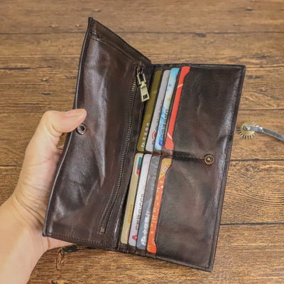 Billetera Larga Plisada Artesanal para Hombre - Image 2