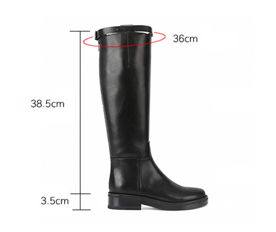 Botas de Cuero Altas hasta la Rodilla con Tacón - Image 5
