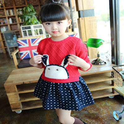 Vestido Infantil Coreano de Manga Larga Estilo Princesa - Image 4