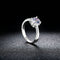 Rose Dorado and zircon ring Plateado 5.5