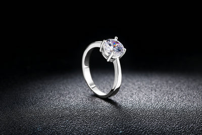Anillo de Oro Rosado con Circonita Brillante - Image 13