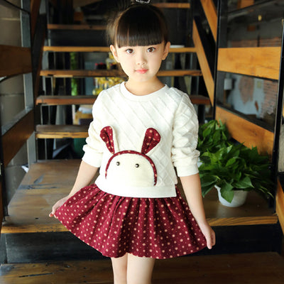 Vestido Infantil Coreano de Manga Larga Estilo Princesa - Image 2