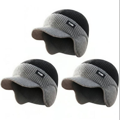 Gorro Tejido Grueso Forrado en Polar para Hombre - Image 10