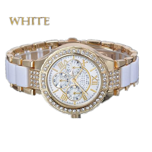 Reloj de Mujer Geneva Acero Diamantado con Correa de Aleación - Cuarzo Fashion - Image 5