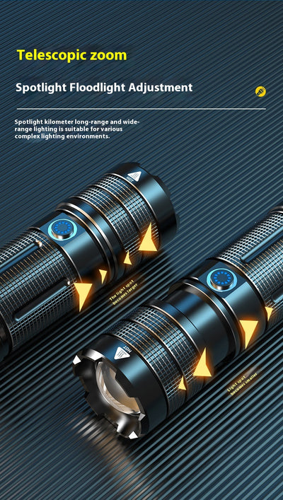 Linterna LED Recargable de Alto Rendimiento con Zoom y Control Remoto - Image 13