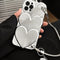 Funda Telefónica Cadena Amor Plateada Protección Avanzada