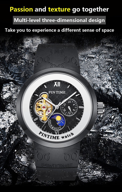 Reloj Automático Mecánico de Tres Contadores - Image 10