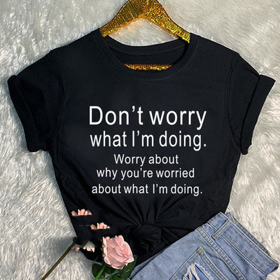 Playeras Gráficas No Te Importa Lo Que Hago