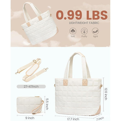 Bolso Tote para Laptop con Capacidad Expandible y Asa Simple - Image 19