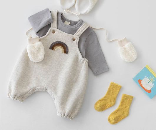 Mono Infantil Coreano Primavera con Tirantes - Diseño Adorable Unisex - Image 10