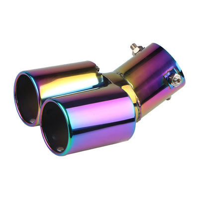 Tubo de Escape Doble Silenciador Universal Acero Inoxidable para Automóviles - Image 12