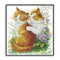 Punto de Cruz Pareja de Gatos Enamorados