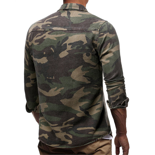 Camisa de Manga Larga Camuflaje para Hombre - Image 5