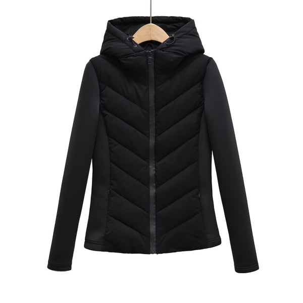 Abrigo Slim Fit con Capucha de Algodón para Otoño e Invierno