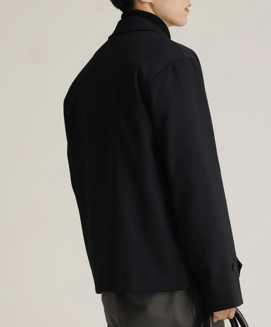 Abrigo Ejecutivo de Cuello Vuelto con Mezcla de Tela Twill para Hombre - Image 27