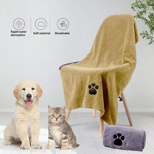 Toalla de Baño para Mascotas Secado Rápido Microfibra Extra Absorbente - Image 12