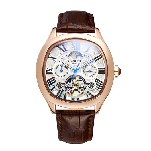 Reloj Mecánico Automático Resistente al Agua con Correa de Cubo - Image 12