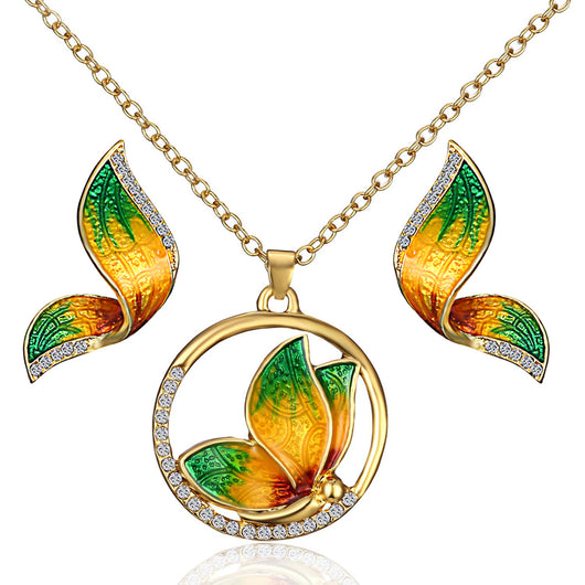Aretes de Perla Mariposa - Set de Diseño Elegante - Image 9