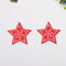 Rojo 2 Pentagram Q 10 Piezas