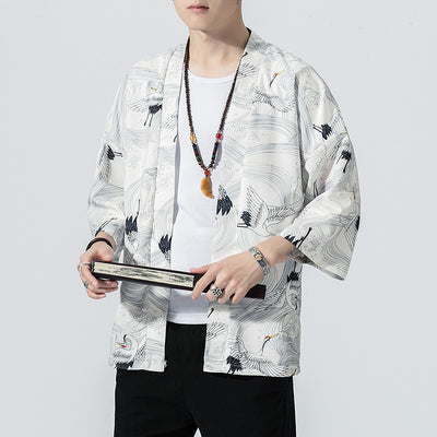 Cardigan Kimono Japonés con Mangas Cortas - Image 6