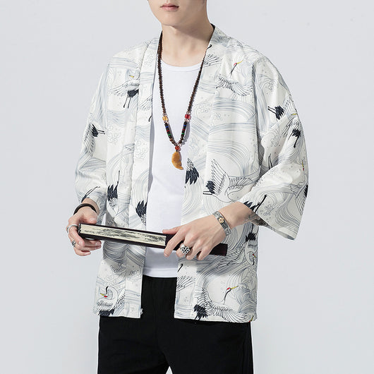 Cardigan Kimono Japonés con Mangas Cortas - Image 6