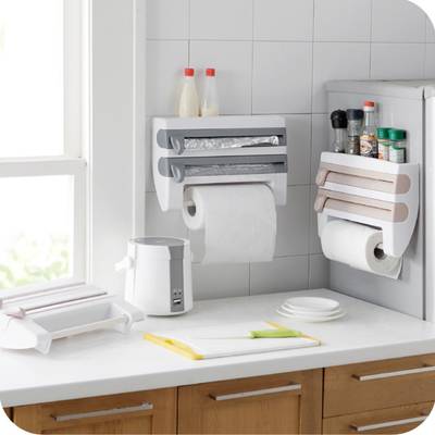 Organizador de Cocina Multiusos con Cortador de Film Adhesivo y Portarrollos - Image 4
