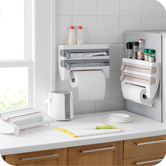 Organizador de Cocina Multiusos con Cortador de Film Adhesivo y Portarrollos - Image 4