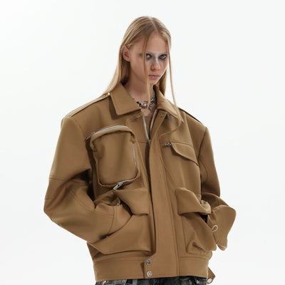 Chaqueta Cargo Profesional Multi-bolsillos para Trabajo Pesado - Image 5