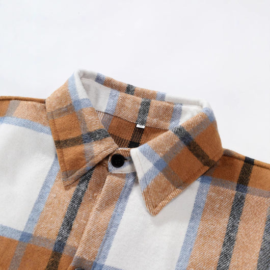 Chaqueta de Franela a Cuadros para Hombre - Image 3