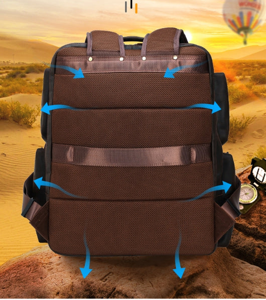 Mochila de Cuero Genuino para Viajes y Trabajo - Capacidad Grande 17 Pulgadas - Image 14