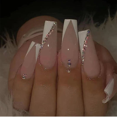 Armadura de Mano Cerámica Blanca con Línea de Perforación - Image 2