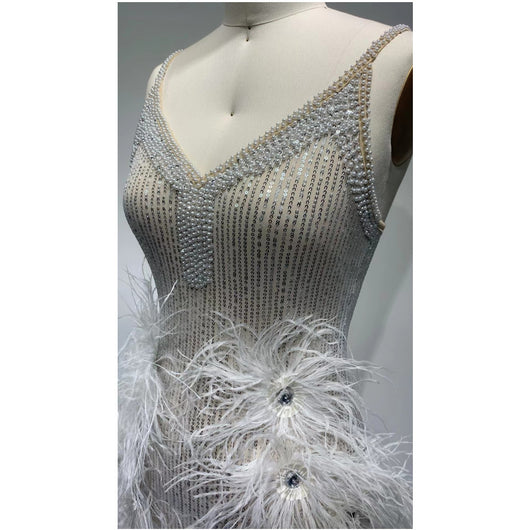 Vestido Bandage Cadera Mini Feather - Image 9