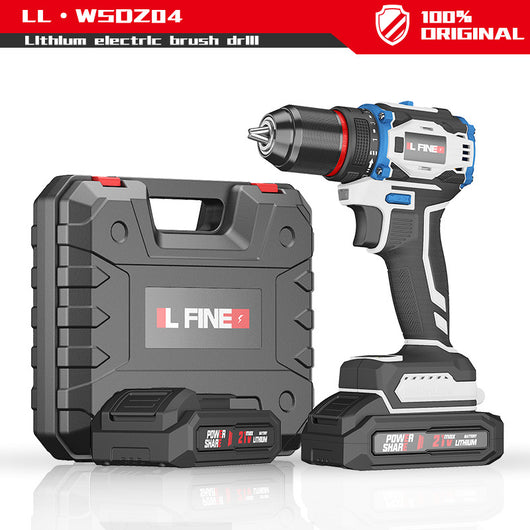 Taladro Atornillador Inalámbrico 21V con Batería de Litio - Kit Profesional Multifunción