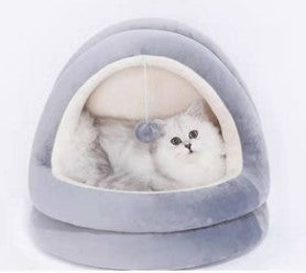 Cama Acogedora para Gatos y Perros Pequeños - Nido Cueva Confortable - Image 4