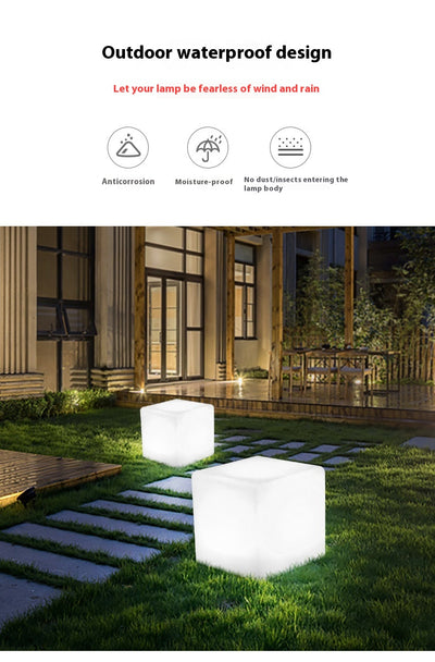 Taburete Cubo LED Luminoso Impermeable - Image 19