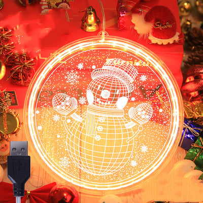 Lámpara Colgante 3D LED Navideña para Decoración del Hogar - Image 26