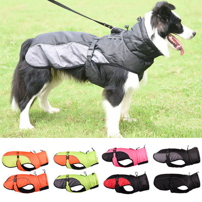 Abrigo Impermeable Reflectante para Perros con Forro Cálido