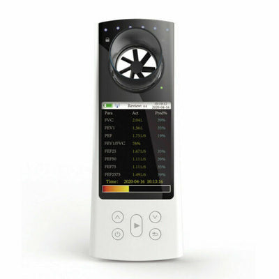 Espirómetro Portátil Bluetooth con Pantalla LCD a Color y Software PC