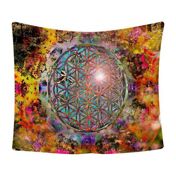 Tapiz Mandala Decorativo para Pared, Toalla de Playa y Manta de Meditación