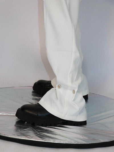 Pantalones de Vestir con Botones Metálicos de Diseño Exclusivo - Image 8