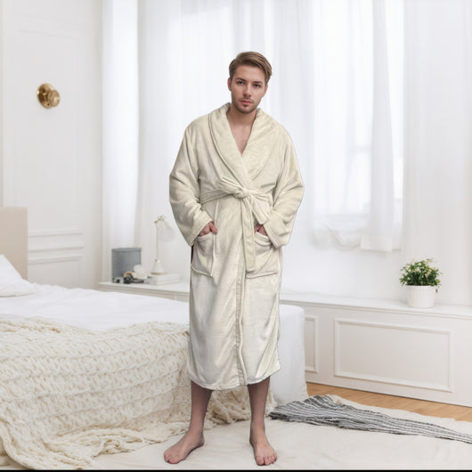 Pijama Largo Pareja Bata Cómoda para el Hogar - Image 9